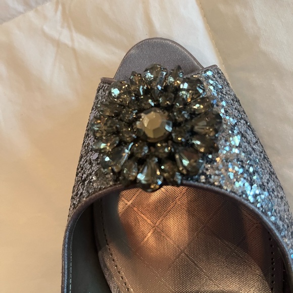 Sparkly Peep Toe Pumps - Picture 4 of 5